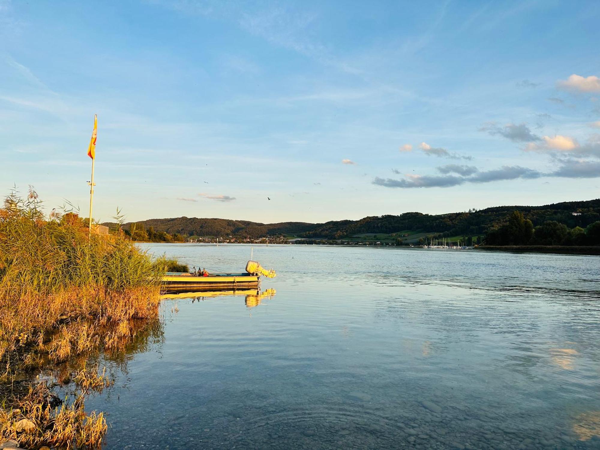 Seeblick-Oase Istayunixi Seenaehe-Sauna-Balkon-Netflix-Parkplatz Ohningen Esterno foto