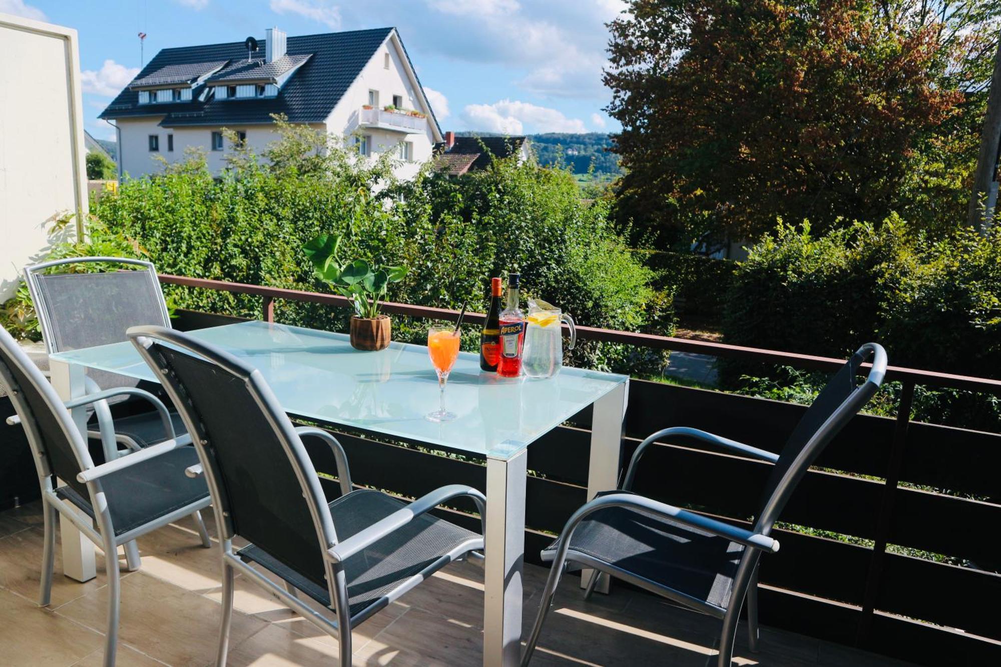 Seeblick-Oase Istayunixi Seenaehe-Sauna-Balkon-Netflix-Parkplatz Ohningen Esterno foto